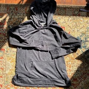 American Eagle Dark Heather Gray Activewear Hoodie - Size Small